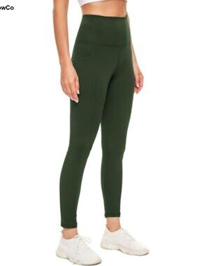 Fleece Lined Leggings High Waisted Tummy Control Yoga Pants with Pockets